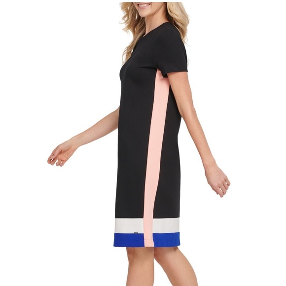 DKNY Colourblock Shift Dress - Picture 3 of 6